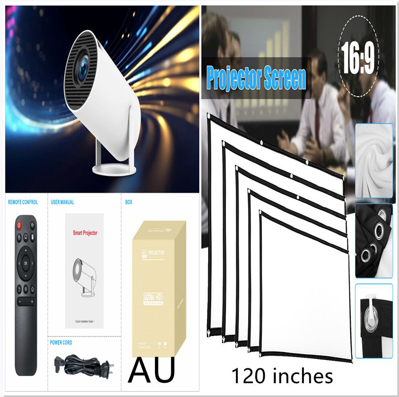 HY300 Pro Projector Home Theater Entertainment Portable Small Projector - JUCE