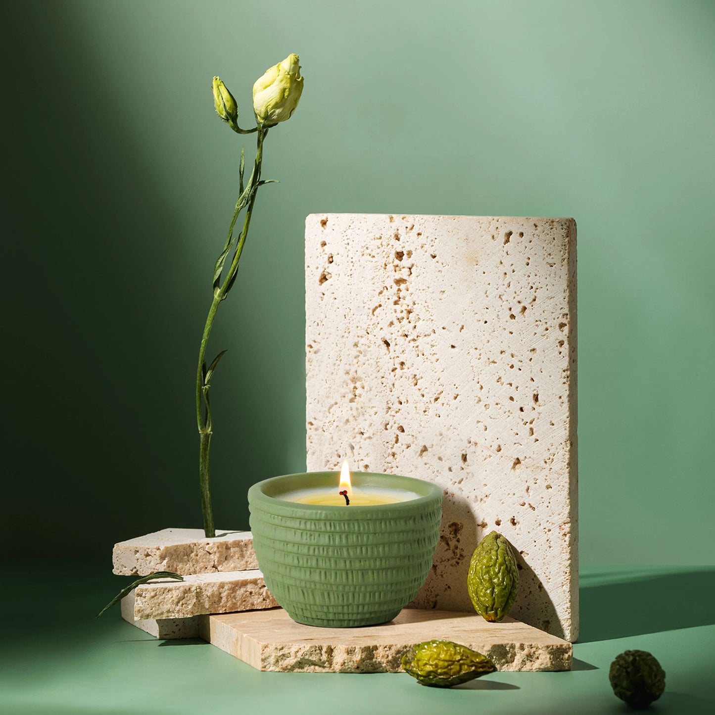 1 00g Smokeless Scented Aromatic Candles Cement Cup Natural Soy Wax Scented Candles With Essential Oils Wedding Decorative Candle
