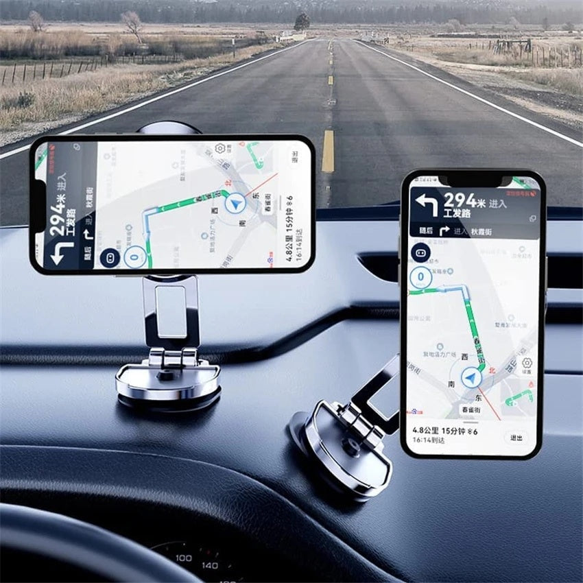 Rotate Metal Magnetic Car Phone Holder Foldable Universal Mobile Phone Stand Air Vent Magnet Mount GPS Support - JUCE