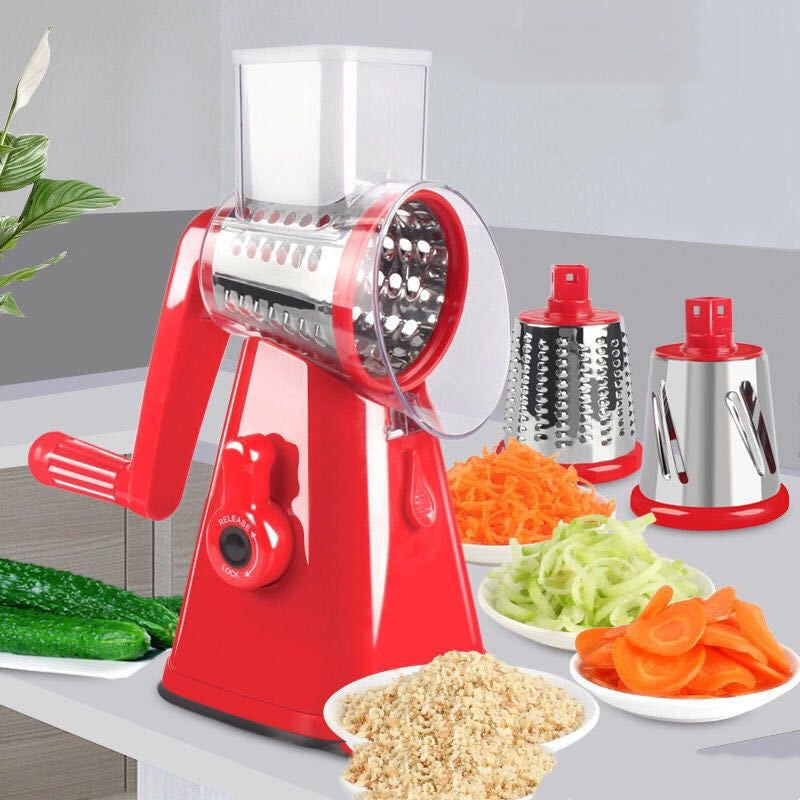 Multi-functional Vegetable Cutter Hand Drum Vegetable Cutter Slicer - JUCE