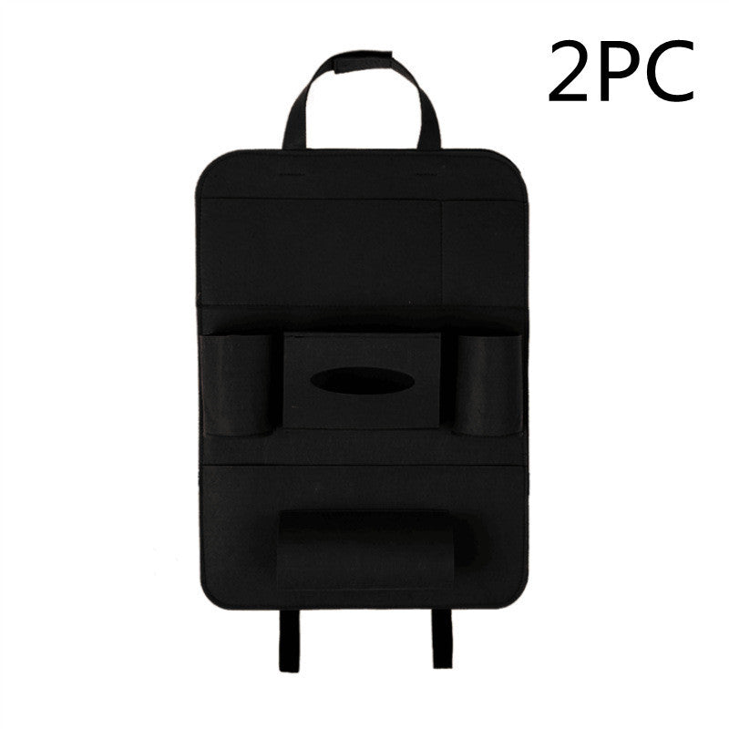 Auto Car Backseat Organizer Car-Styling Holder Multi-Pocket Seat Wool Felt Storage Multifunction Vehicle Accessories Bag - JUCE