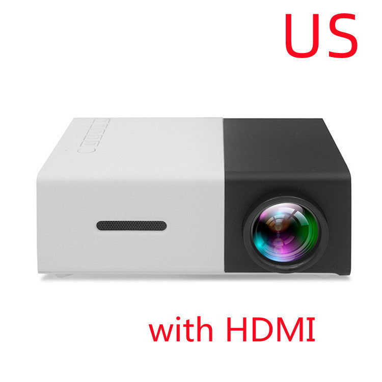Portable Projector 3D Hd Led Home Theater Cinema HDMI-compatible Usb Audio Projector Yg300 Mini Projector - JUCE