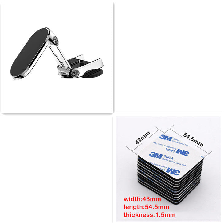 Rotate Metal Magnetic Car Phone Holder Foldable Universal Mobile Phone Stand Air Vent Magnet Mount GPS Support - JUCE