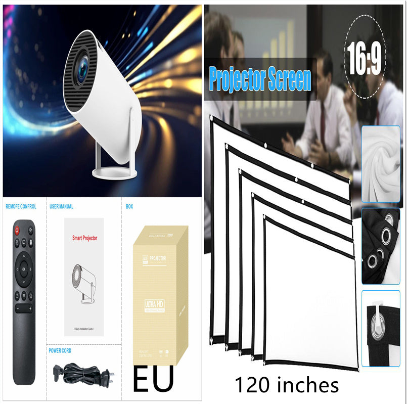 HY300 Pro Projector Home Theater Entertainment Portable Small Projector - JUCE