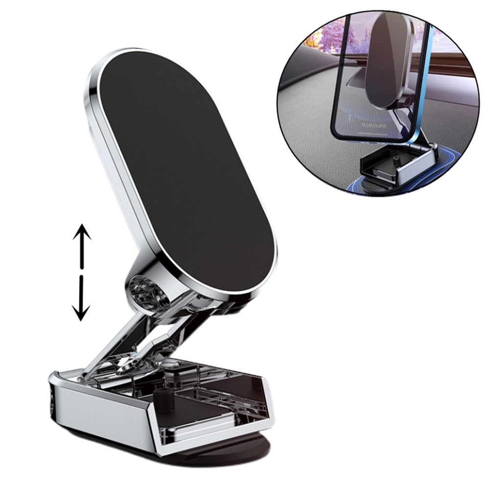 Rotate Metal Magnetic Car Phone Holder Foldable Universal Mobile Phone Stand Air Vent Magnet Mount GPS Support - JUCE