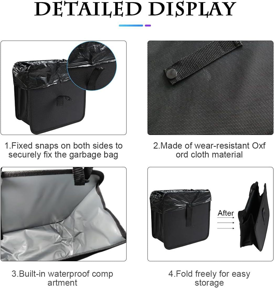 Car Folding Trash Can Waterproof Leak-proof Large Capacity - JUCE