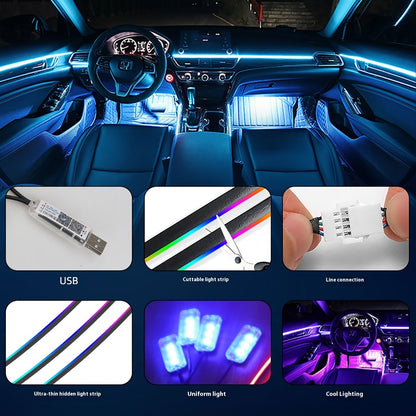 Magic Color Car Interior Central Control Ambience Light Modification - JUCE
