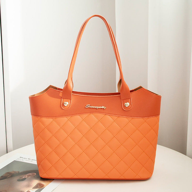Rhombus Handbag Women Shopping Shoulder Crossbody Bags - JUCE