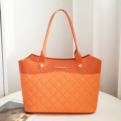 Rhombus Handbag Women Shopping Shoulder Crossbody Bags - JUCE