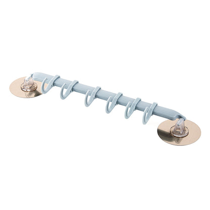 Hooks Strong Adhesive Hook Kitchen Wall Hanging Creative Bathroom Nail-free Seamless Rack Hanger Hook Shelves - JUCE