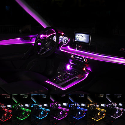 Car Fiber Optic Ambient Light Modified Car Interior Cool Light APP Rhythm Light - JUCE