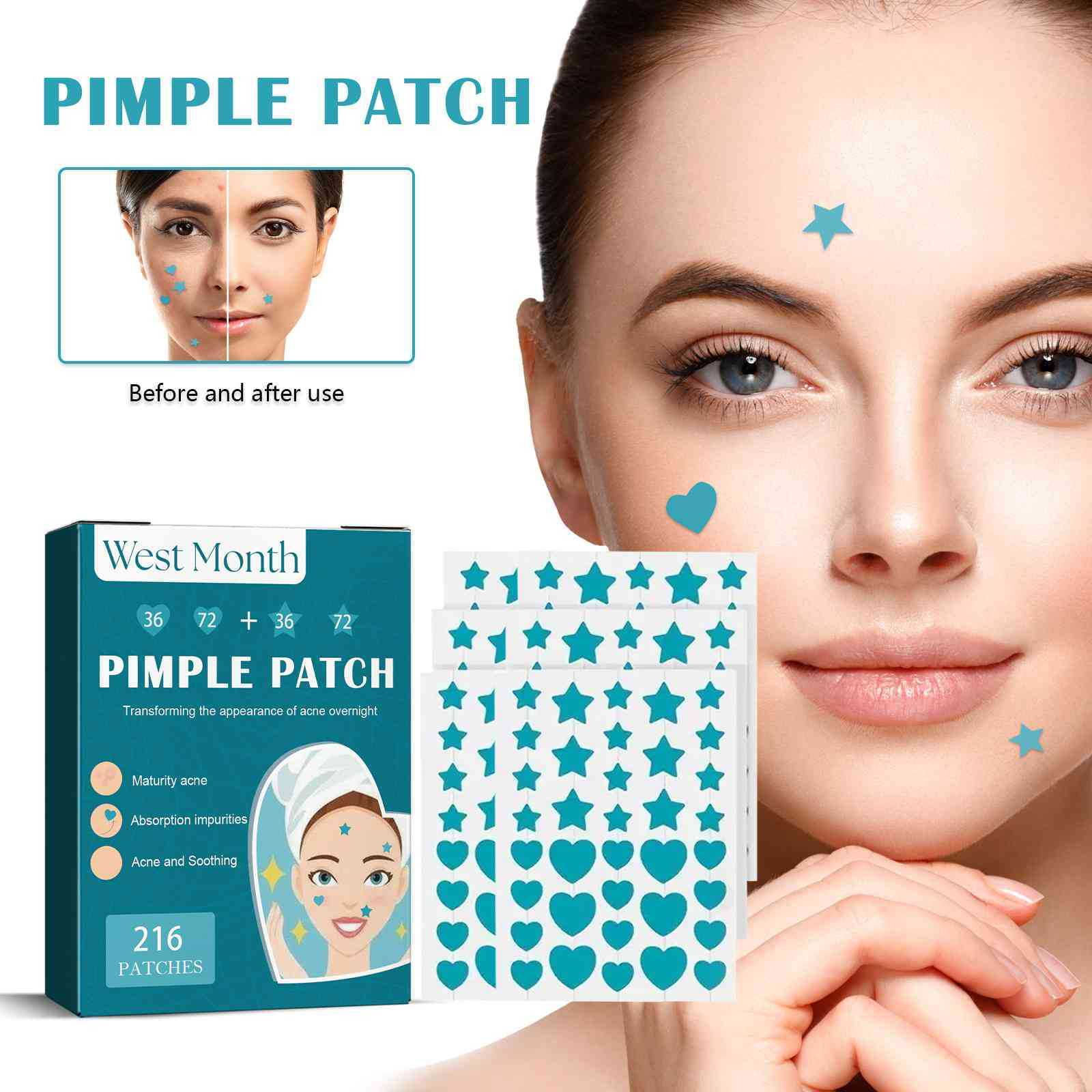 Hydrocolloid Acne Patch Cleaning Invisible And Breathable - JUCE