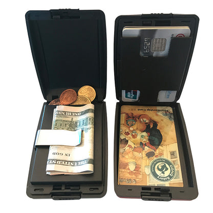 Men's RFID Aluminum Alloy Wallet Multi-Function Card Holder - JUCE