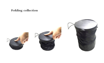 Car Trash Bin Cans Folding Garbage Dust - JUCE