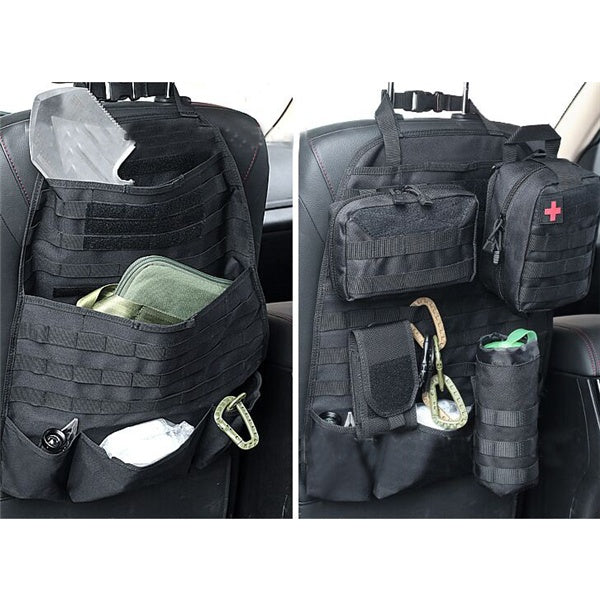 Multi-function Tactical Universal Car Back Seat Organizer Cover Bag - JUCE