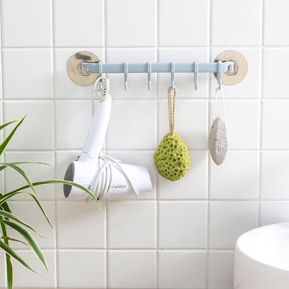 Hooks Strong Adhesive Hook Kitchen Wall Hanging Creative Bathroom Nail-free Seamless Rack Hanger Hook Shelves - JUCE