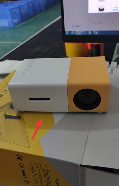 Portable Projector 3D Hd Led Home Theater Cinema HDMI-compatible Usb Audio Projector Yg300 Mini Projector - JUCE