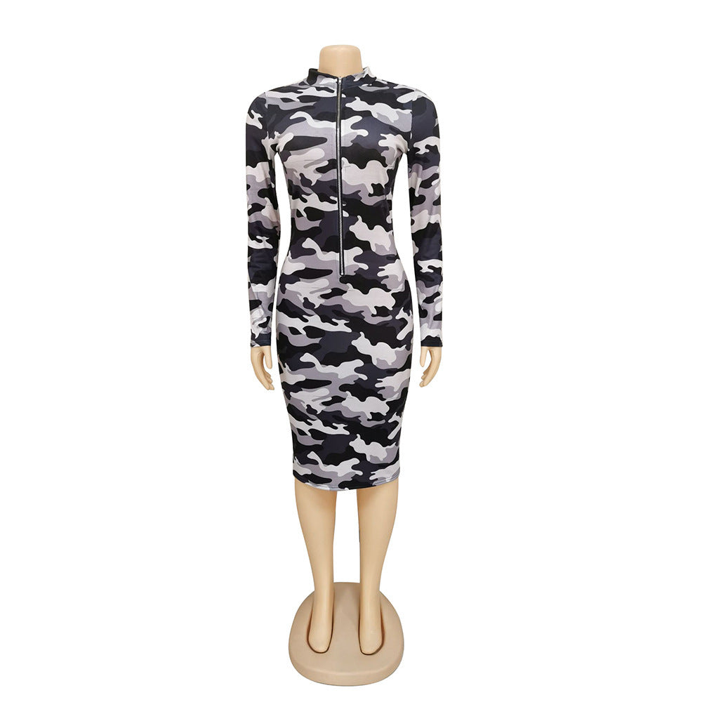 Printed zipper reversible dress - JUCE