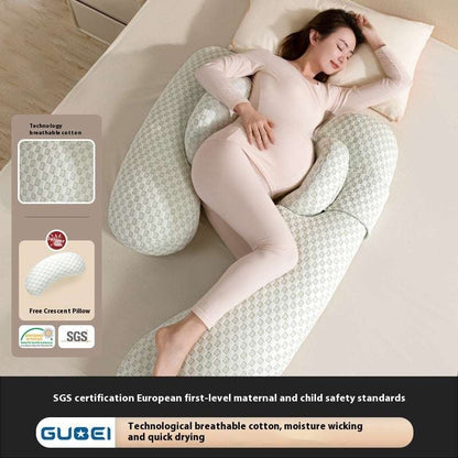 Pregnant Women's Pillow Waist Support Side Sleeping Belly Support U-shaped Pillow - JUCE
