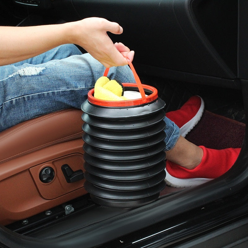 Car Trash Can Multifunctional Car Collapsible Bucket - JUCE