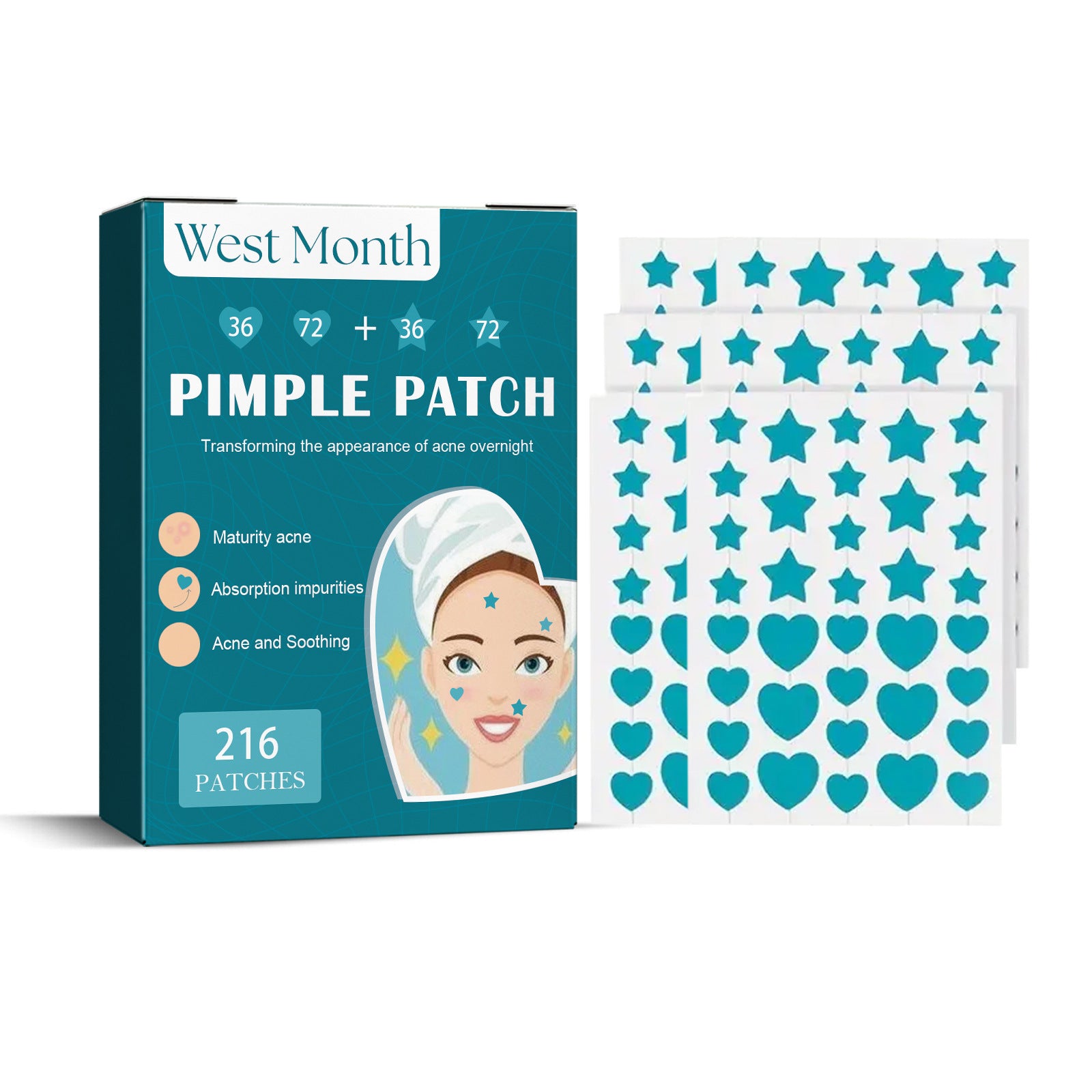 Hydrocolloid Acne Patch Cleaning Invisible And Breathable - JUCE