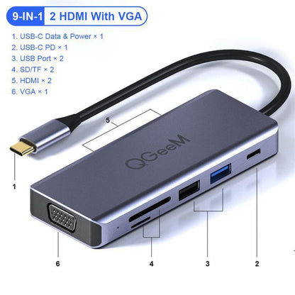 USB C multi hub docking station - JUCE