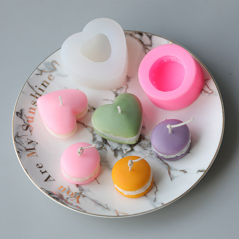 Macaron Color Scented Candle Mold Handmade Wax DIY Materials - JUCE