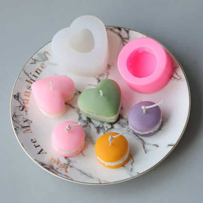 Macaron Color Scented Candle Mold Handmade Wax DIY Materials - JUCE