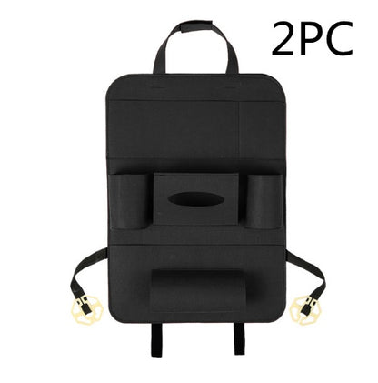 Auto Car Backseat Organizer Car-Styling Holder Multi-Pocket Seat Wool Felt Storage Multifunction Vehicle Accessories Bag - JUCE