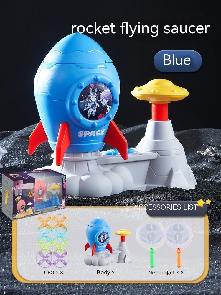 Rocket Foot Flying Saucer Toy Indoor Outdoor Catapult - JUCE