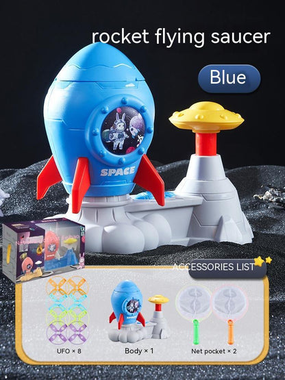 Rocket Foot Flying Saucer Toy Indoor Outdoor Catapult - JUCE