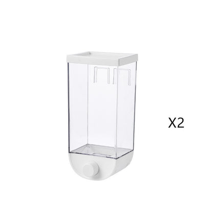 Kitchen Food Storage Easy Press Container Cereal Dispenser Wall Mounted Food Storage Box - JUCE