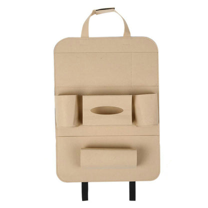 Auto Car Backseat Organizer Car-Styling Holder Multi-Pocket Seat Wool Felt Storage Multifunction Vehicle Accessories Bag - JUCE