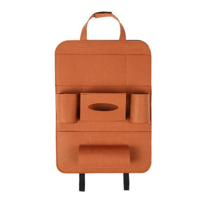 Auto Car Backseat Organizer Car-Styling Holder Multi-Pocket Seat Wool Felt Storage Multifunction Vehicle Accessories Bag - JUCE