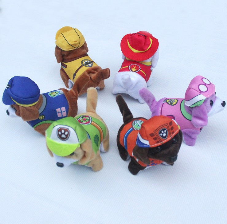 Electronic robot dog simulation teddy walking rope puppy - JUCE