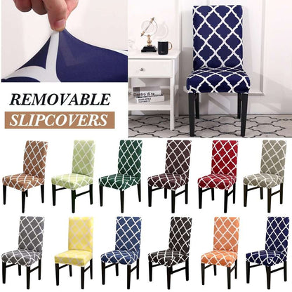 Spandex Chair Covers Printed Stretch Elastic Universal Chair Cover Slipcovers Fitting Chair Protective Covers - JUCE