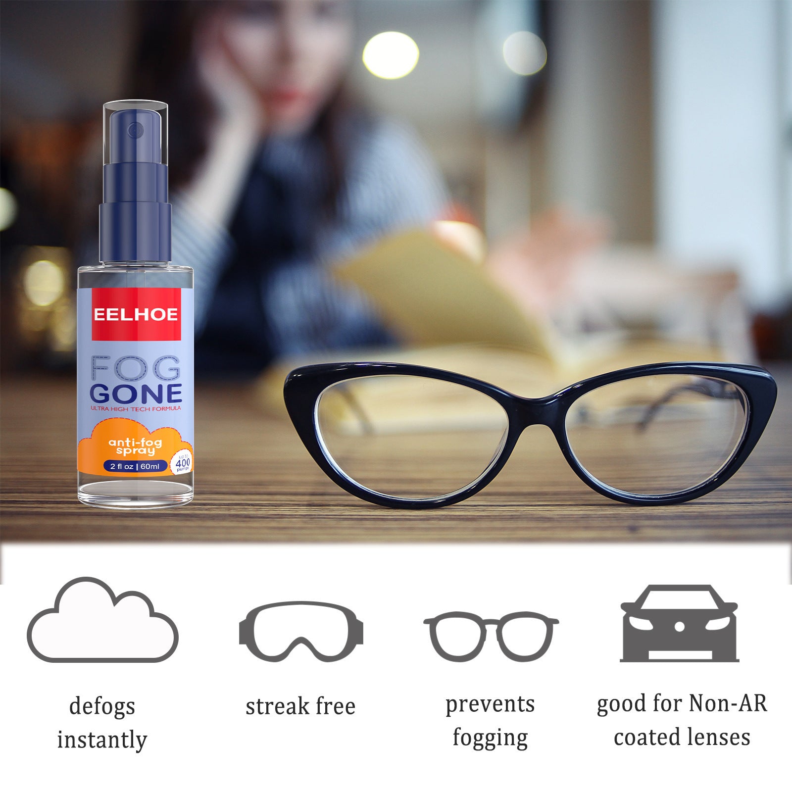 Automobile Lens Glasses Anti-fog Spray - JUCE