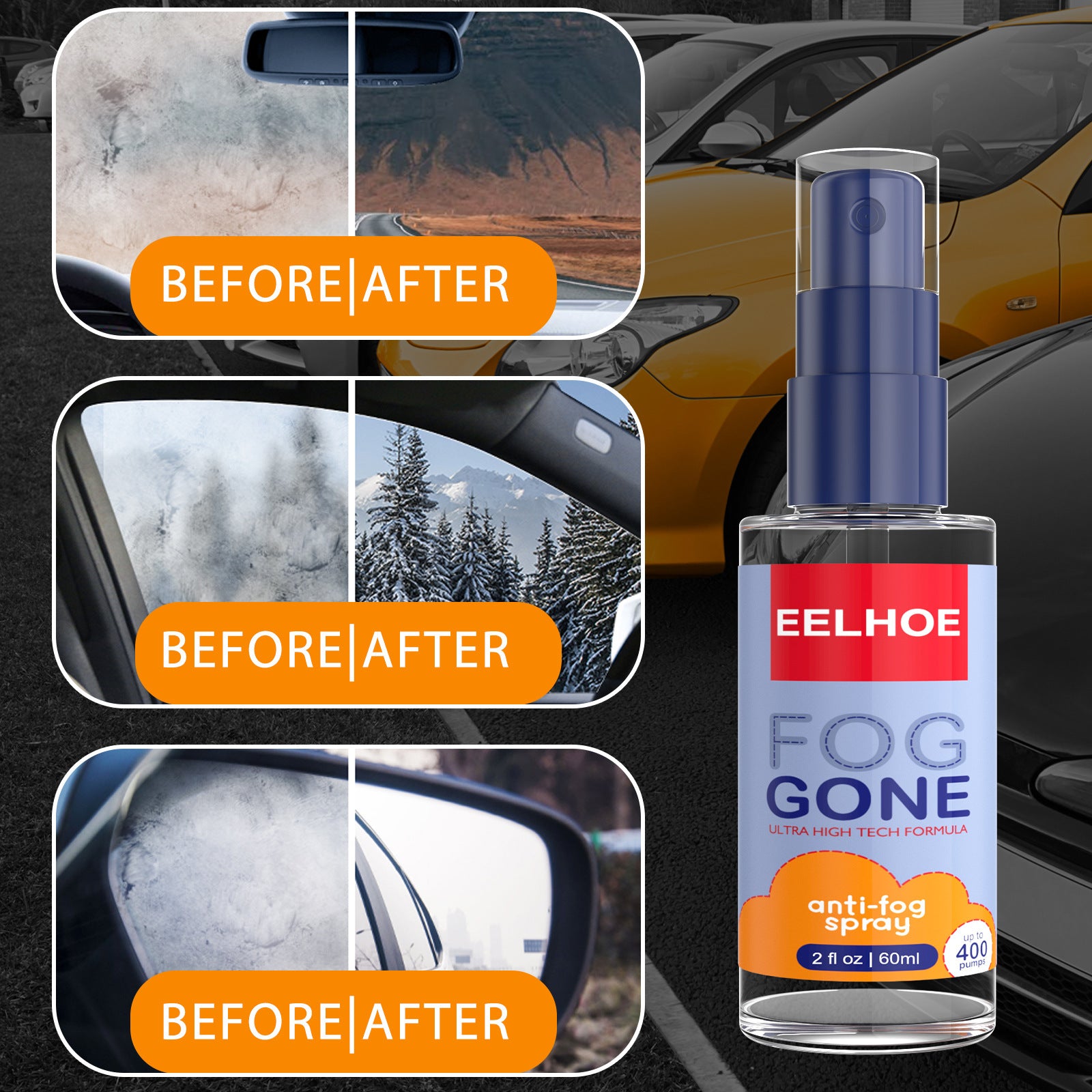 Automobile Lens Glasses Anti-fog Spray - JUCE