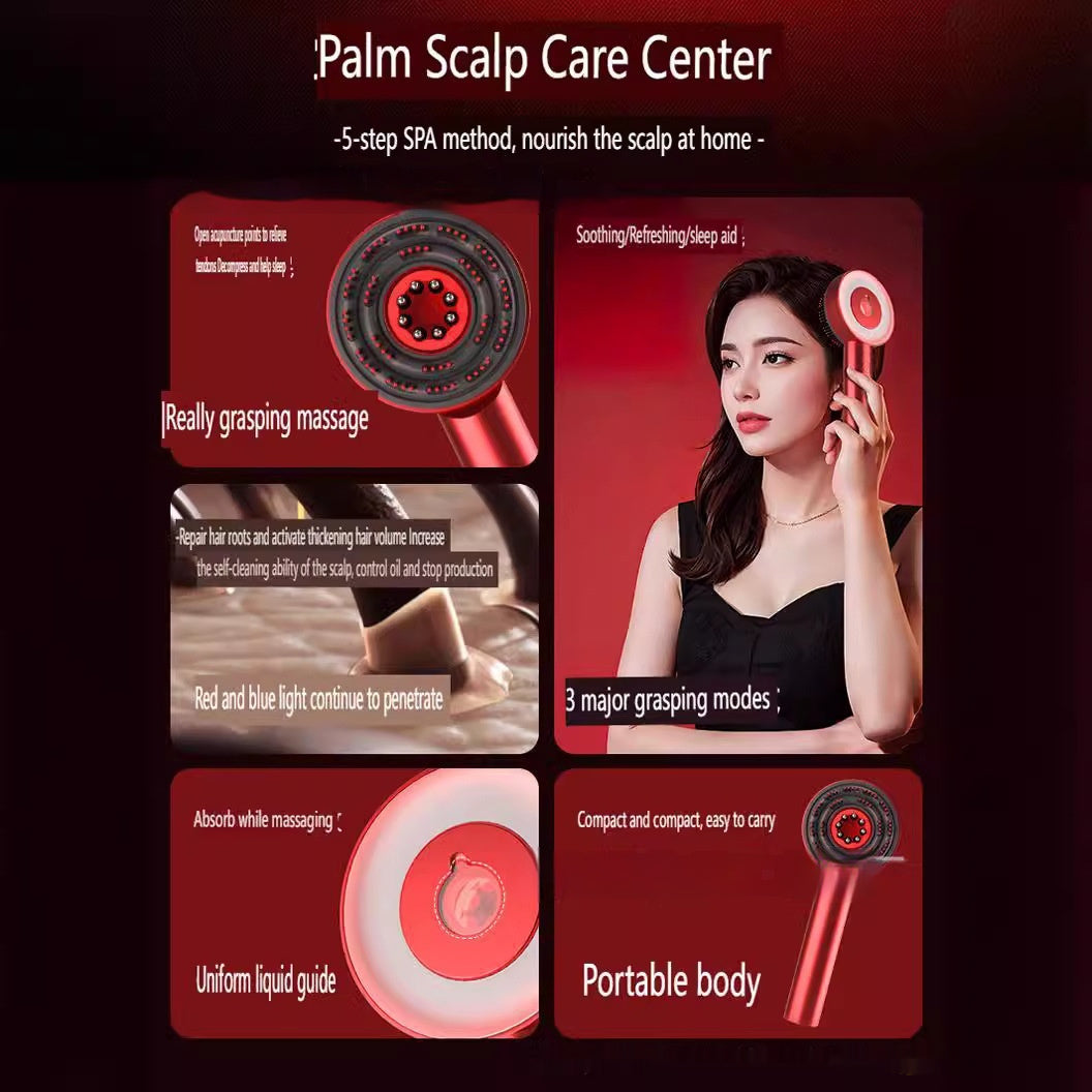 Plastic Scalp Massage Comb Red Light Hair Growth Device - JUCE