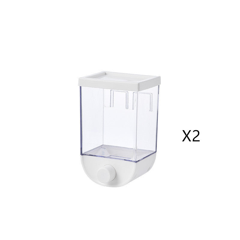 Kitchen Food Storage Easy Press Container Cereal Dispenser Wall Mounted Food Storage Box - JUCE