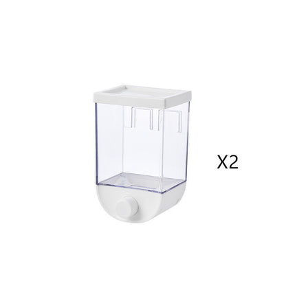 Kitchen Food Storage Easy Press Container Cereal Dispenser Wall Mounted Food Storage Box - JUCE