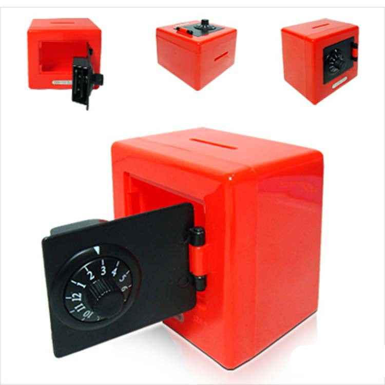 Plastic Piggy Bank Safe Box Shape Safe Coin Piggy Bank - JUCE