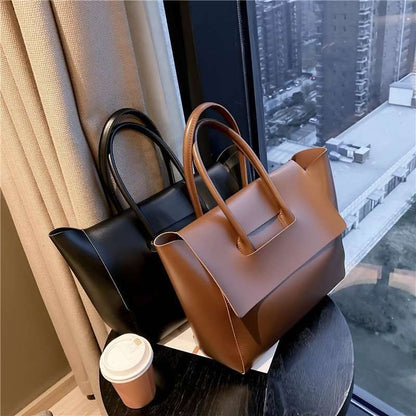 Fashion Women Shoulder Bags Large Capacity Handbags Simple Retro Tote Bags Solid Color Famous Brand High Quality Bags;{BUY THIS BAG AND GET AN 18K GOLD EARRING WORTH £30 FREE FREE FREE} - JUCE