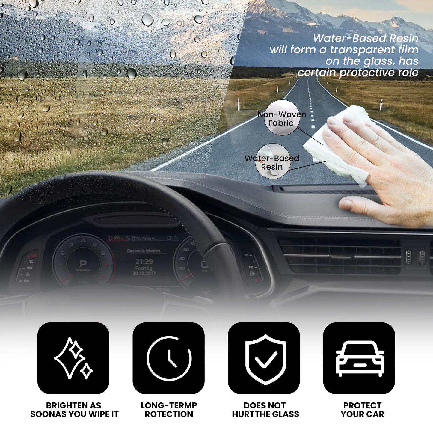 Car Anti-fog Rainproof Wipes - JUCE