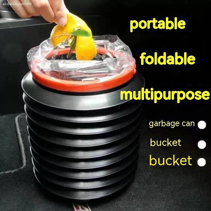 Car Trash Can Multifunctional Car Collapsible Bucket - JUCE