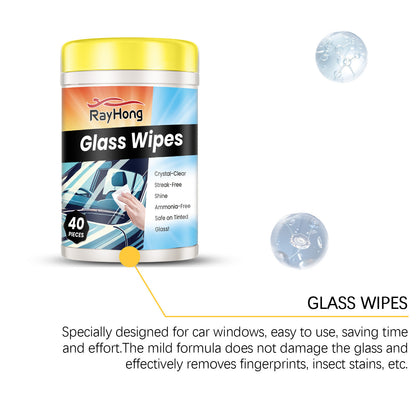 Car Glass Cleaning Wipes Rearview Mirror Anti-fog - JUCE