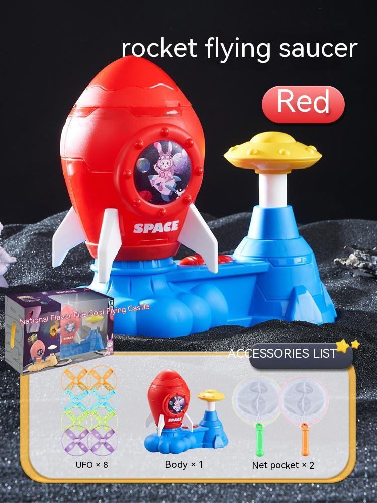 Rocket Foot Flying Saucer Toy Indoor Outdoor Catapult - JUCE