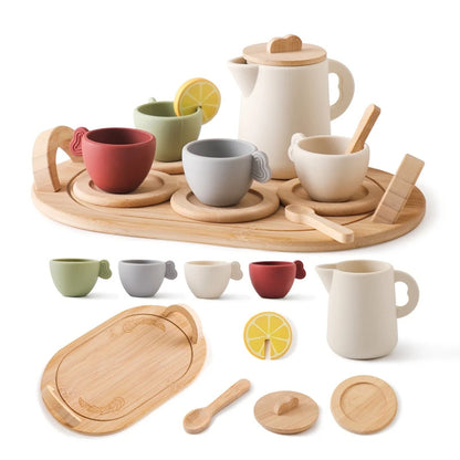 Wooden Simulation Play House Afternoon Tea Toy - JUCE