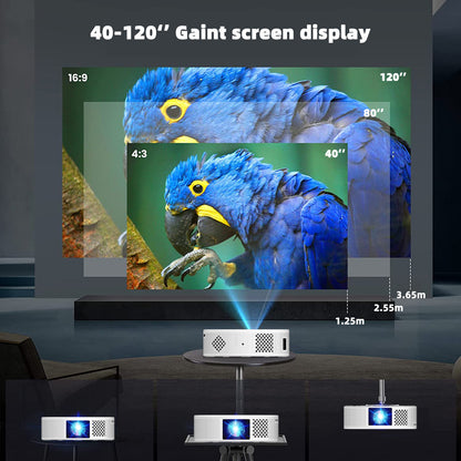 Projector Home Office Mobile Phone Wireless HD Projector Portable Overhead Projector Home Theater - JUCE