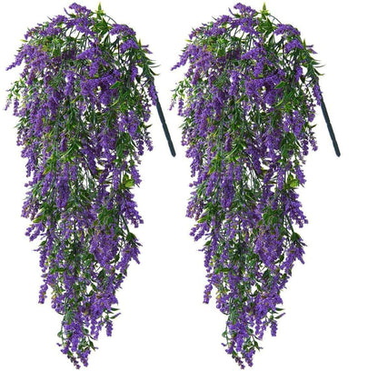 Simulation Wall Hanging Fake Flower Plastic Flowers Living Room Bunch Of Decorative Plants - JUCE